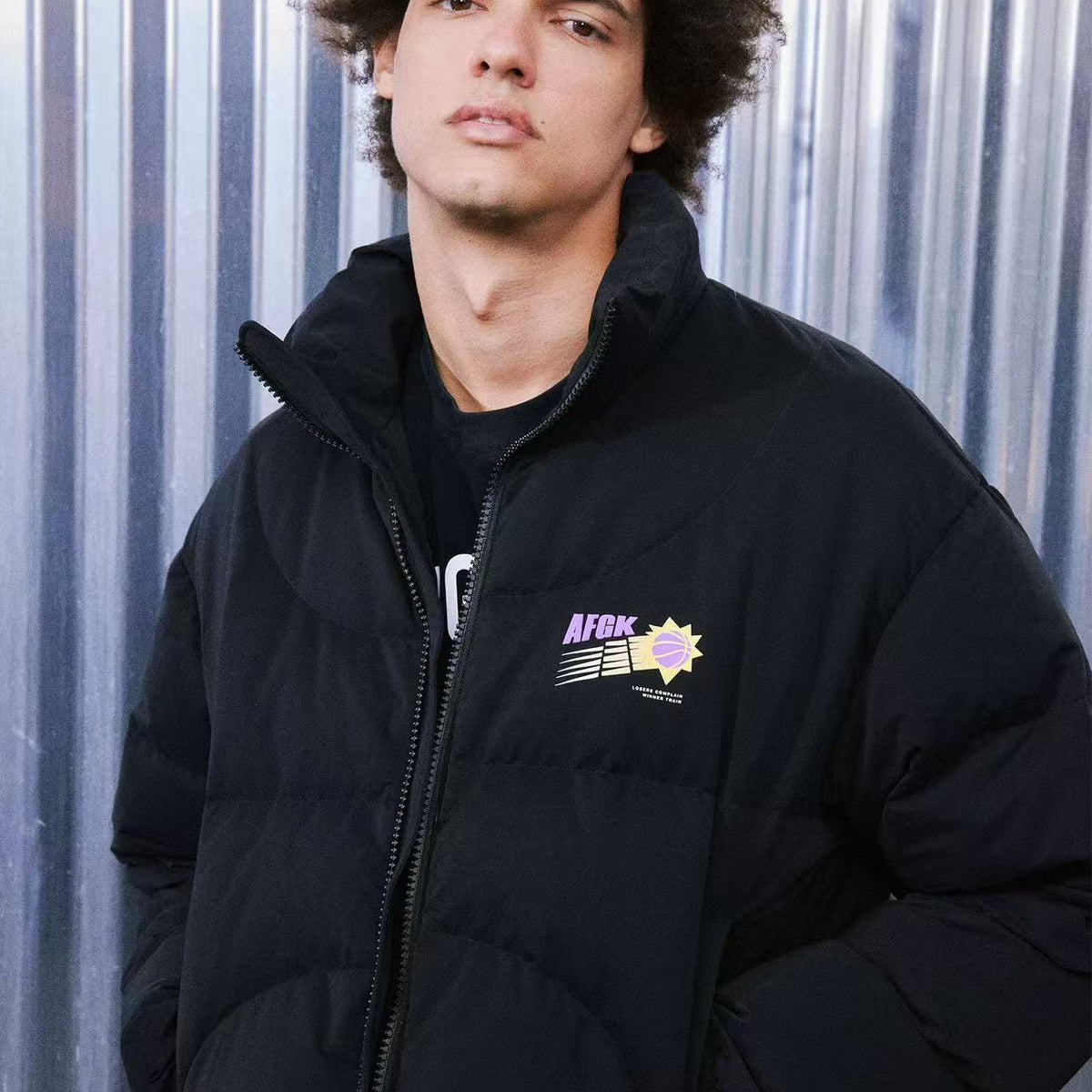 AFGK Solid Color Basketball Down Jacket