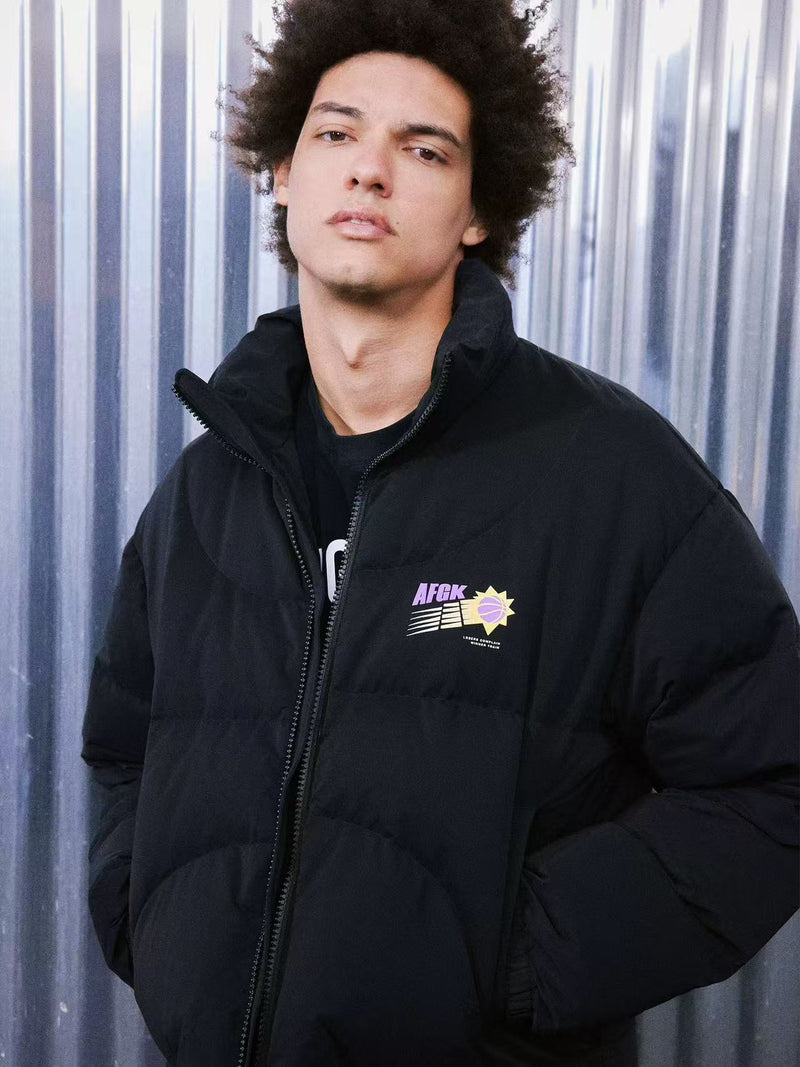 AFGK Solid Color Basketball Down Jacket