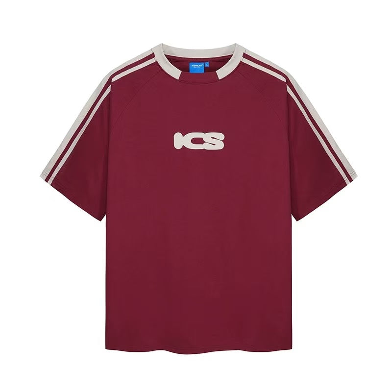 ICONSLAB Millennium Retro Strip Stitching T-shirts