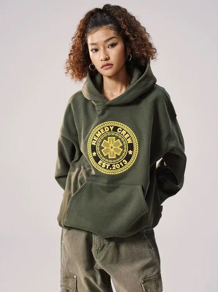 REMEDY Vintage Logo Embroidery Hoodie