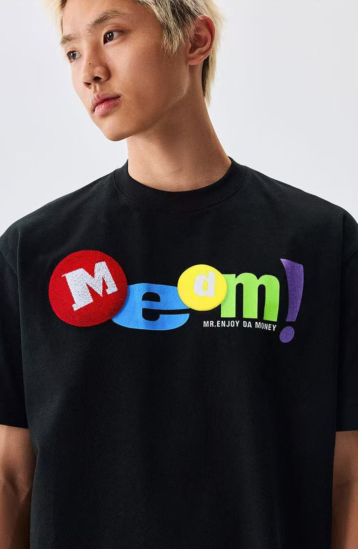 MEDM Toothbrush Embroidered M Short-sleeved T-shirt