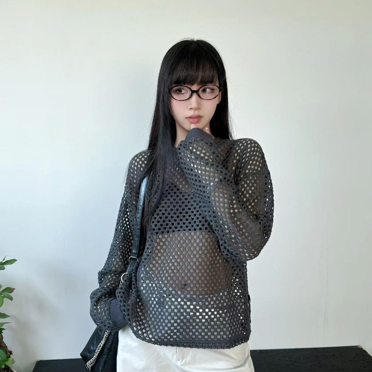 REMEDY Hollow Mesh Top