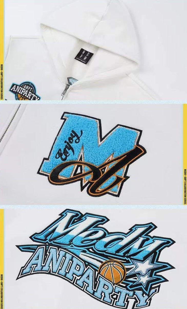MEDMxANPT Logo Design Zipper Hoodie