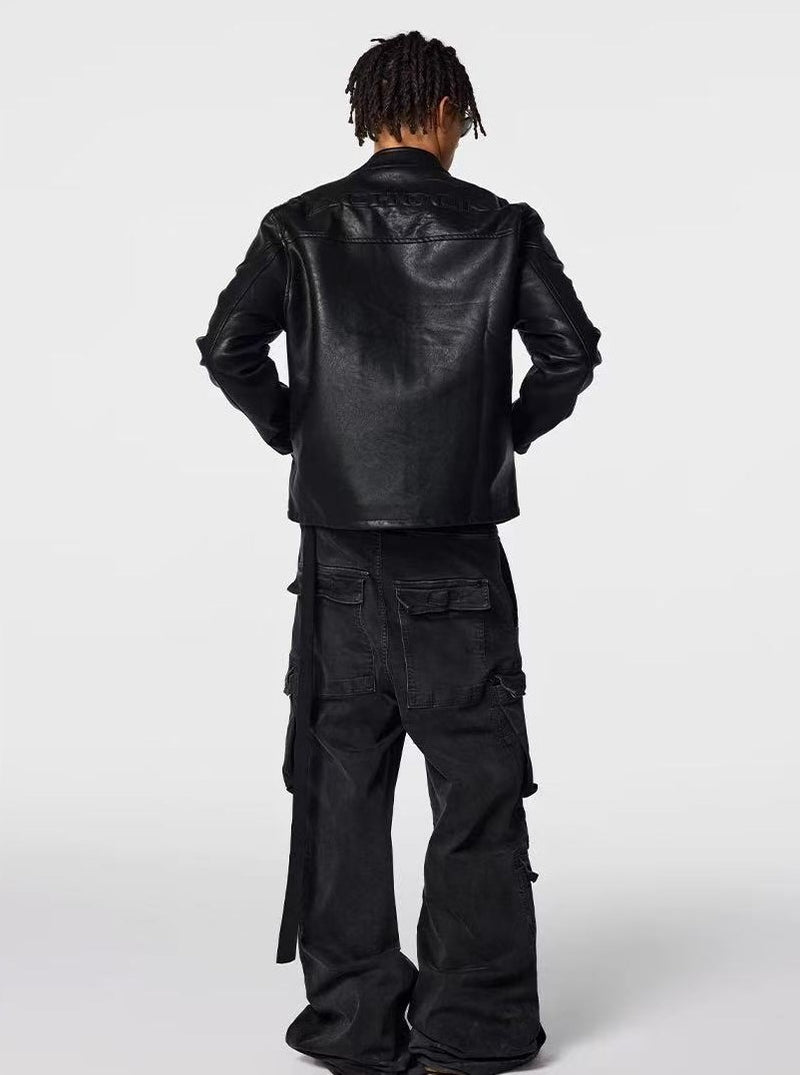 ACHOCK Retro Tailoring Heavy Motorcycle Jacket