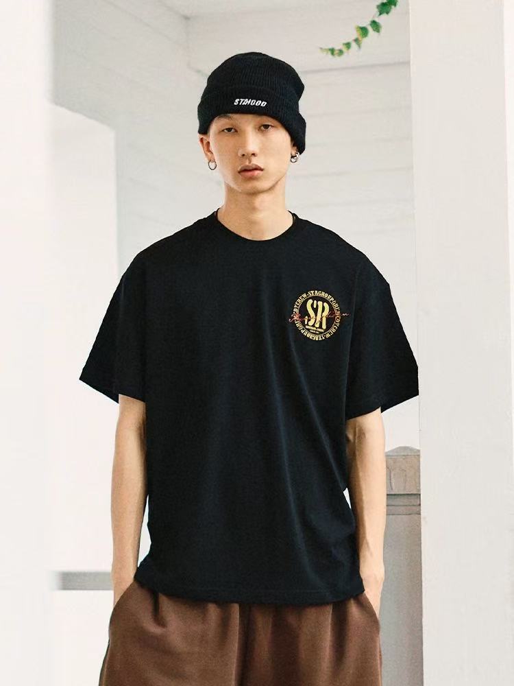 REMEDYxSTA Retro Logo Print Short-sleeve T-shirt