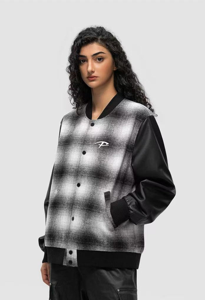 FDR Plaid Baseball Jacket