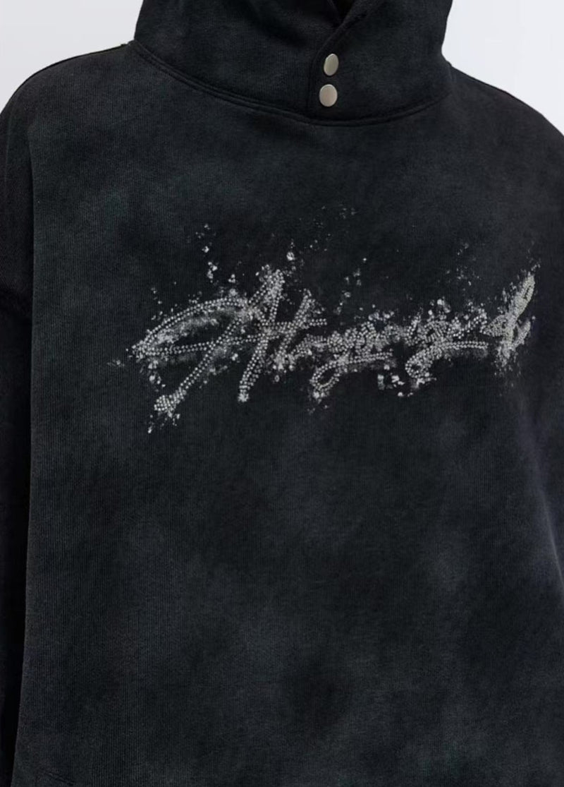 ATRY Wasteland Sand Embroidery Dirty Dyeing Sweatshirt