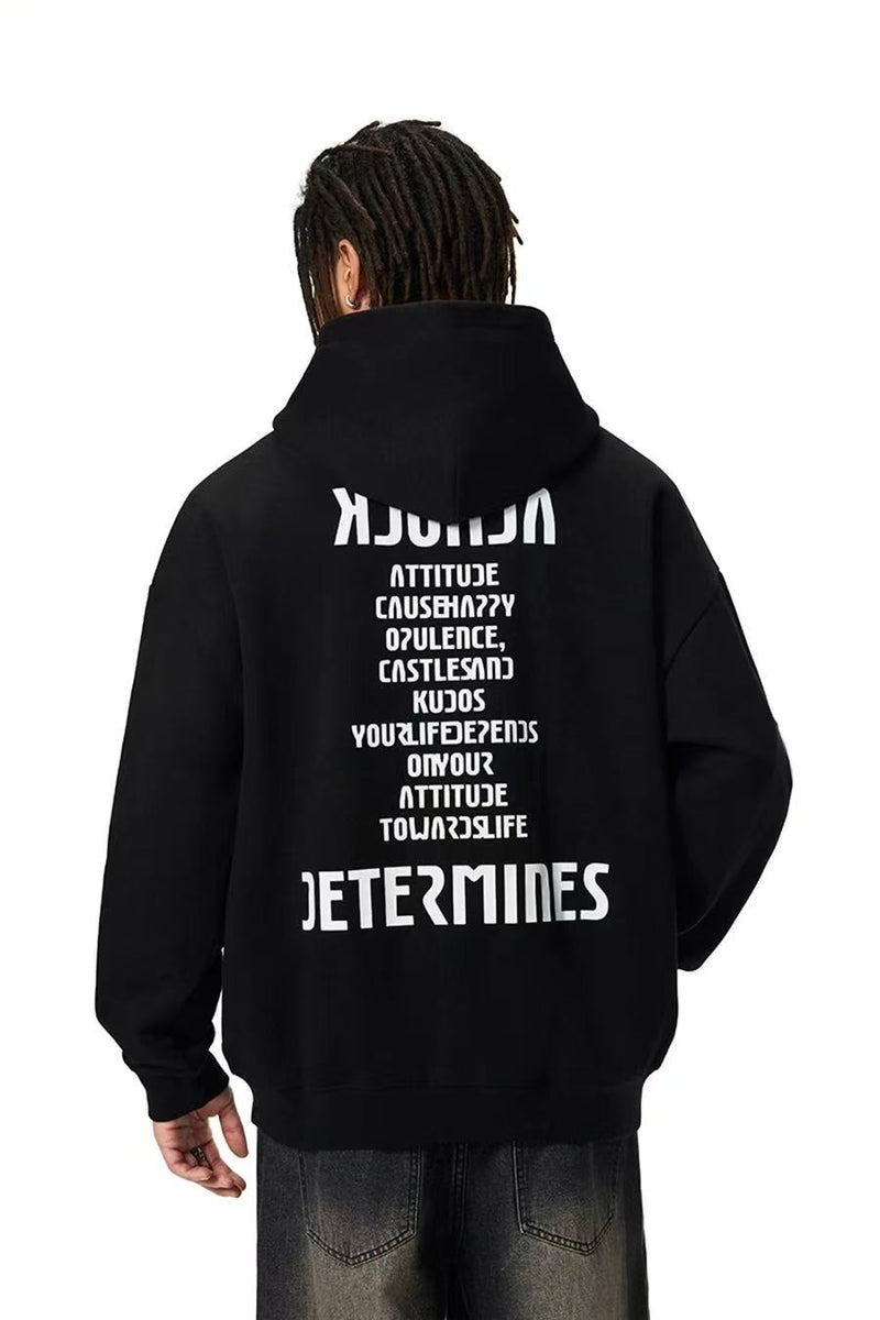 ACHOCK Hip Hop High Street Hooded Zipper Sweatshirt