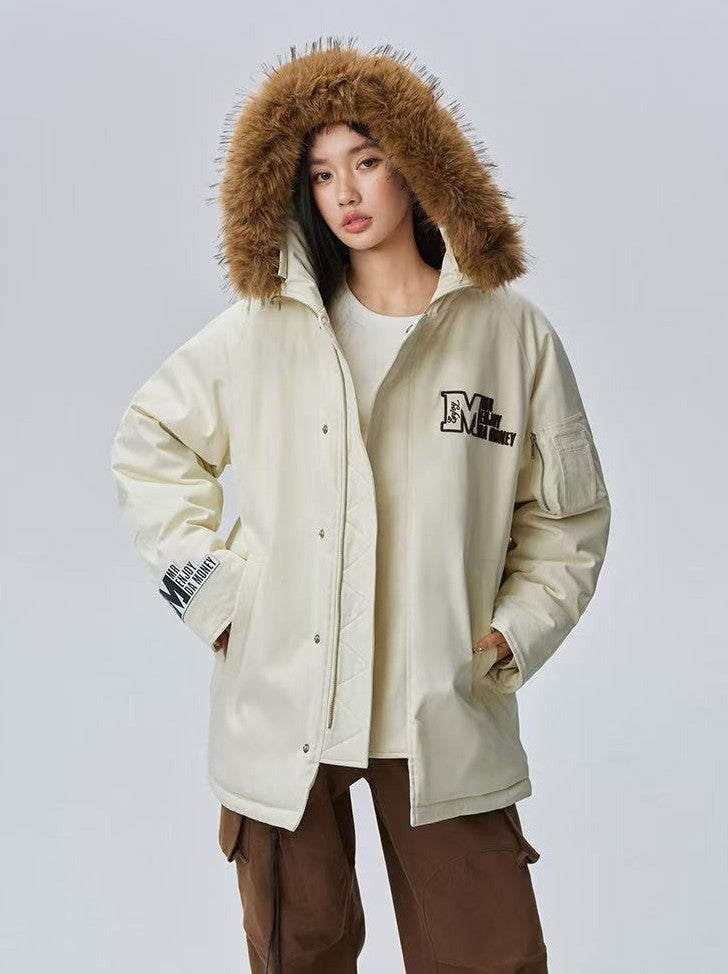 MEDM Fur Collar Long Down Parka