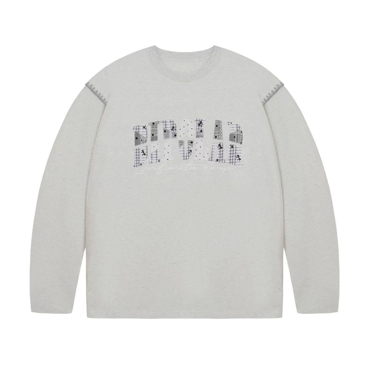 BIPOLAR Lace Polka Dot Patch Long-sleeve T-shirt