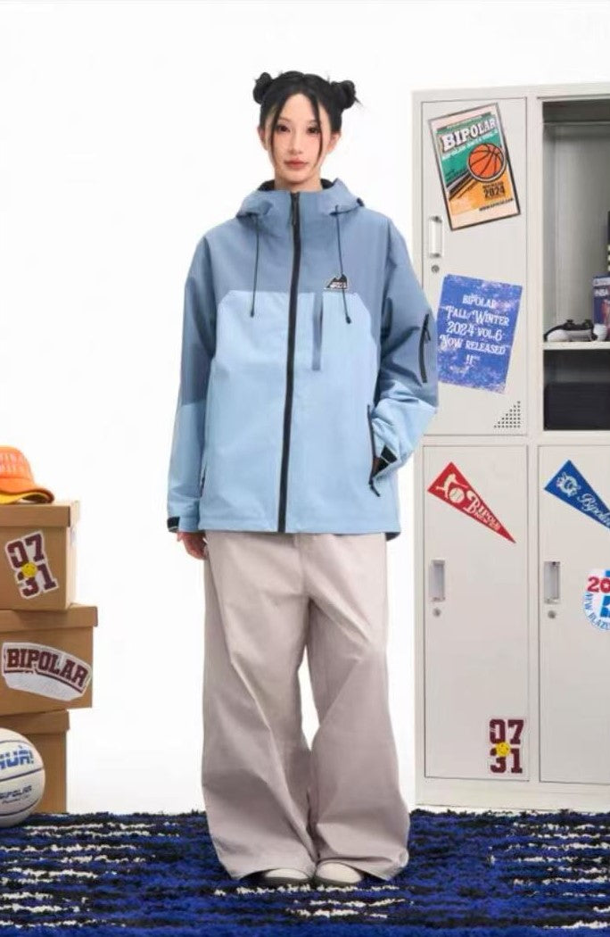 BIPOLAR Outdoor Casual Contrast Color Jacket