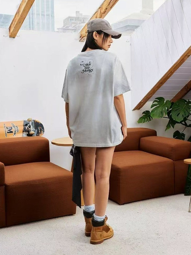 MEDM Angel Butterfly Washed Short Sleeve T-Shirt