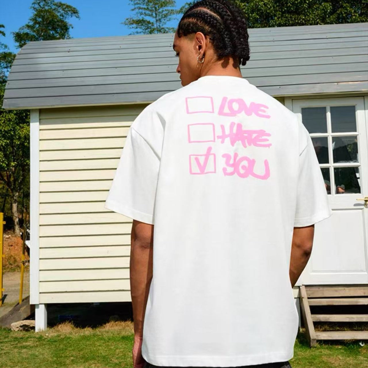 AFGK Love Hate Multiple Choice Short-Sleeve T-Shirt