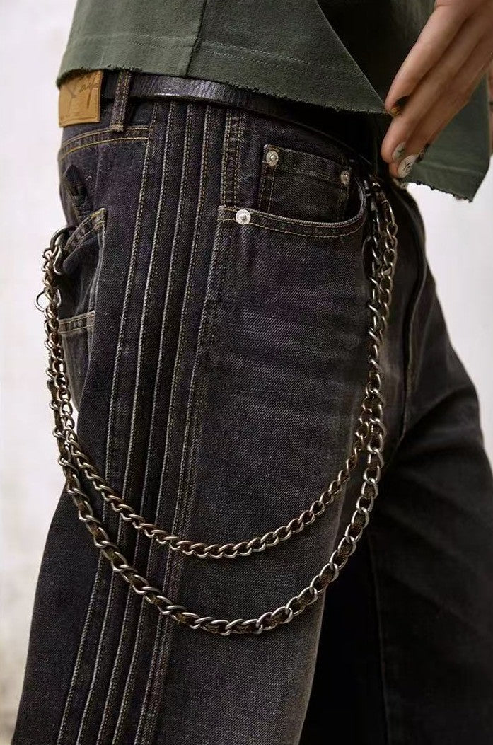 REMEDY Striped Washed Jeans