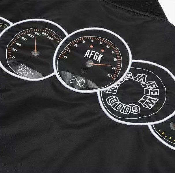 AFGK Supercar Tachometer MA1 Bomber Jacket