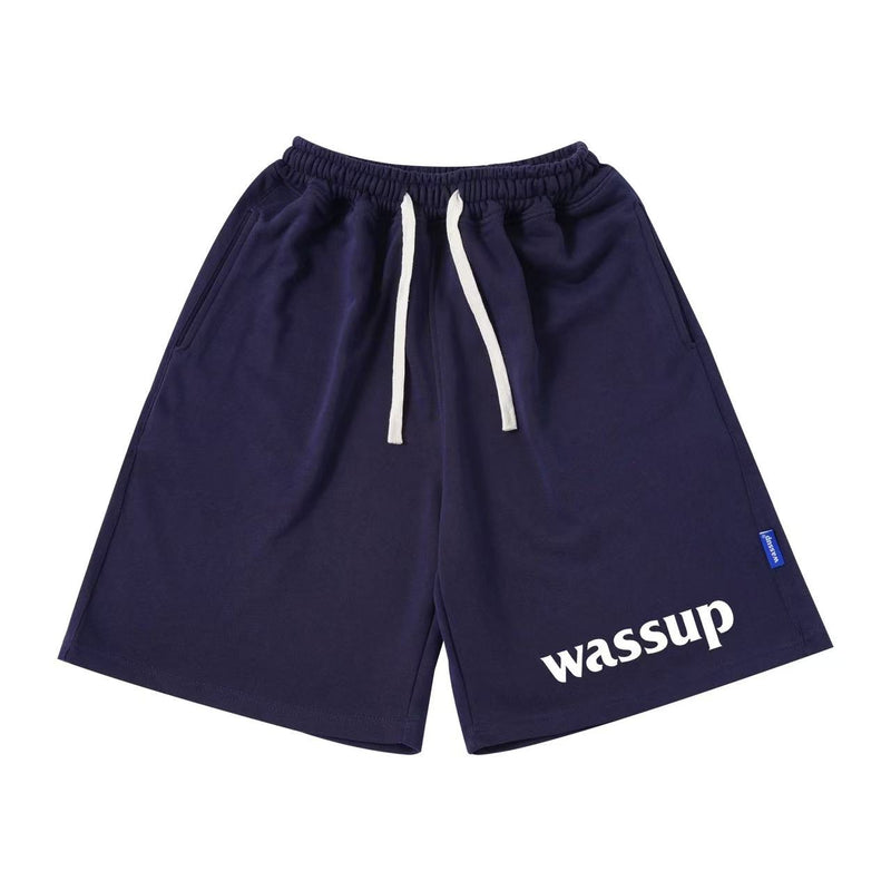 WASSUP Webbing Stitching Basketball Shorts