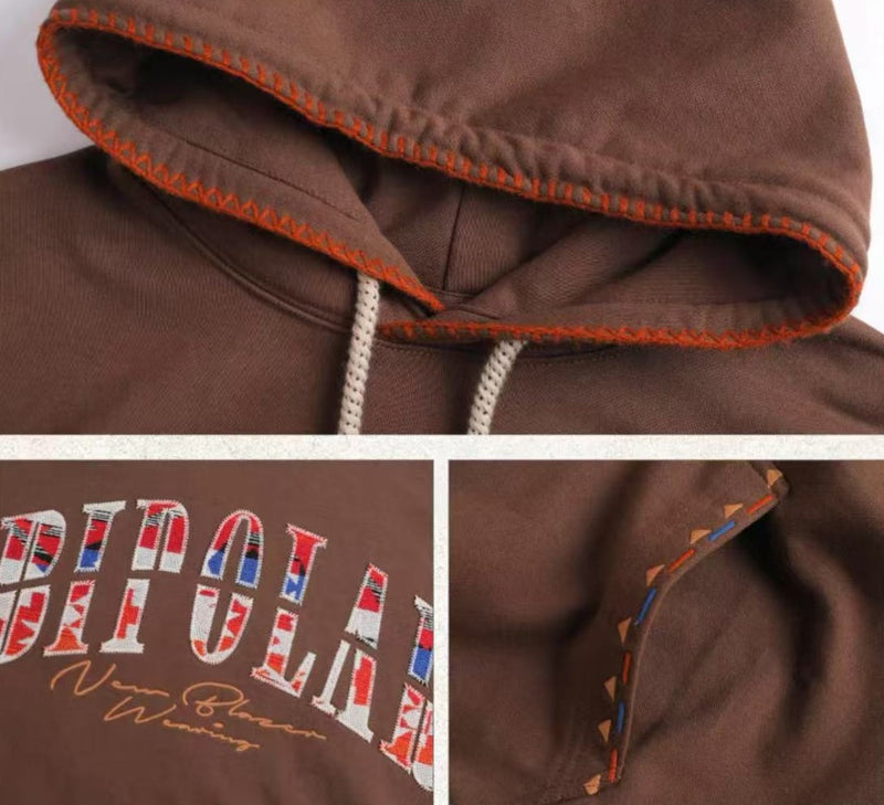 BIPOLAR Maillard Patch Embroidered Hoodie