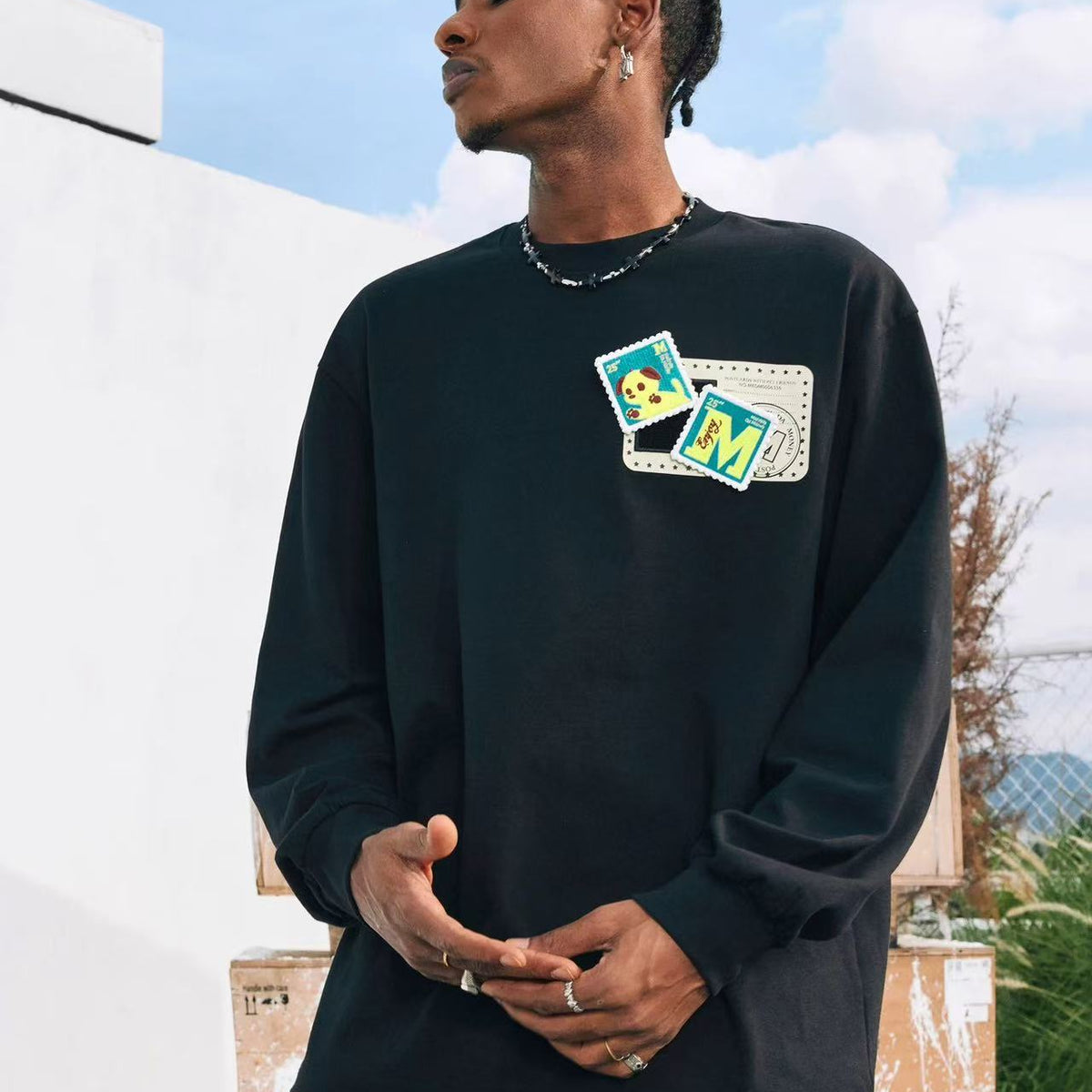 MEDM Animal ID Velcro Long-Sleeve T-Shirt