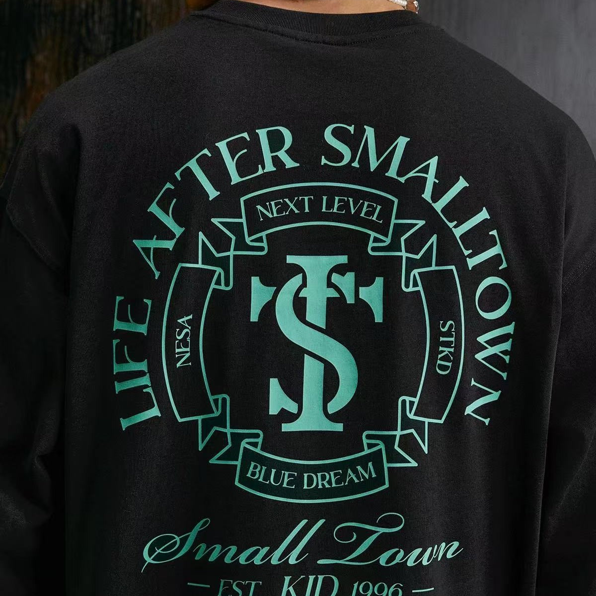 STK Vintage Logo Design Long-Sleeve T-Shirt
