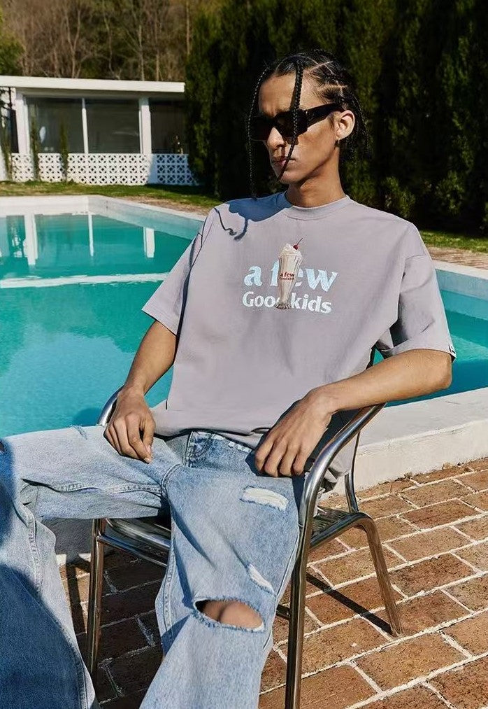 AFGK Dessert Printed short-sleeved T-shirt