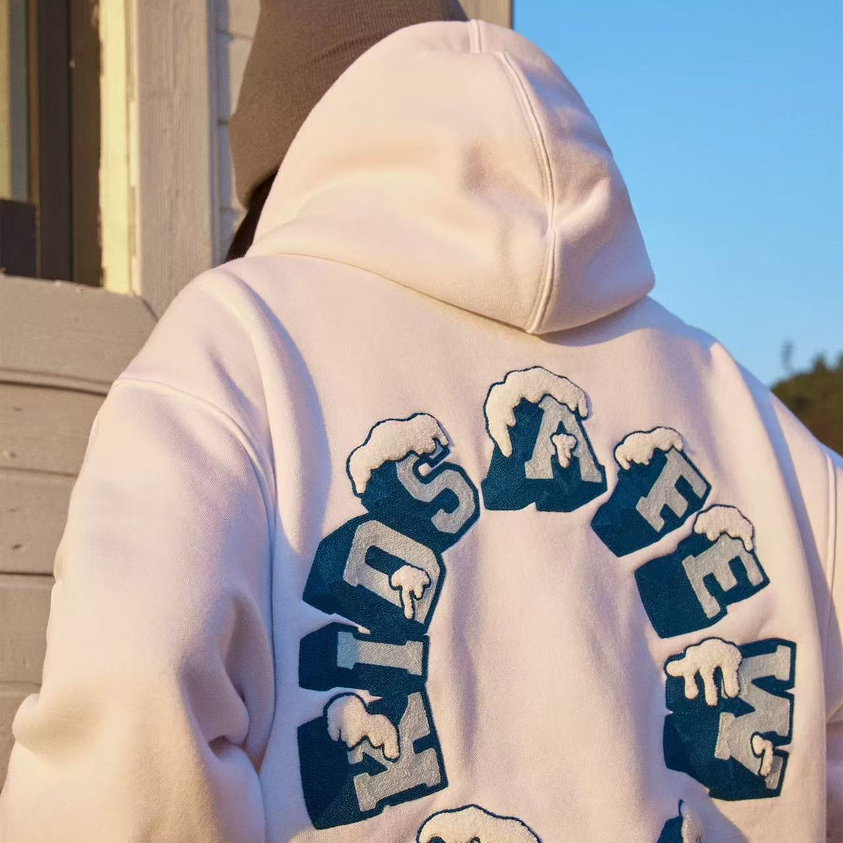 AFGK Snow Series Embroidered Hoodie