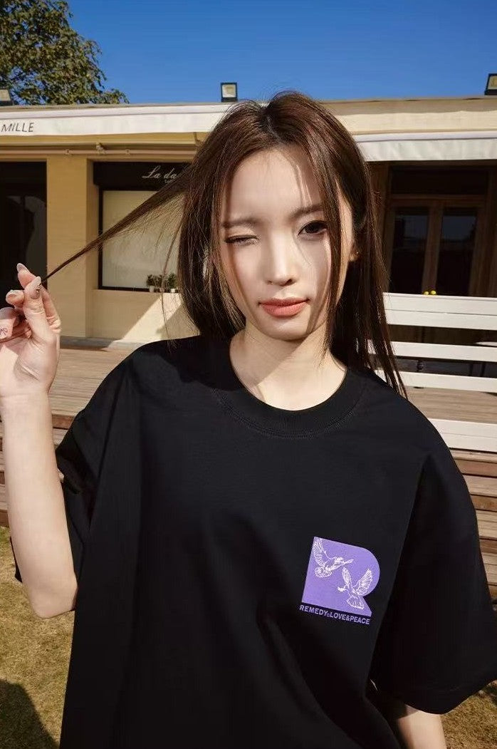 REMEDY Love and Peace Dove Short-sleeve T-shirt