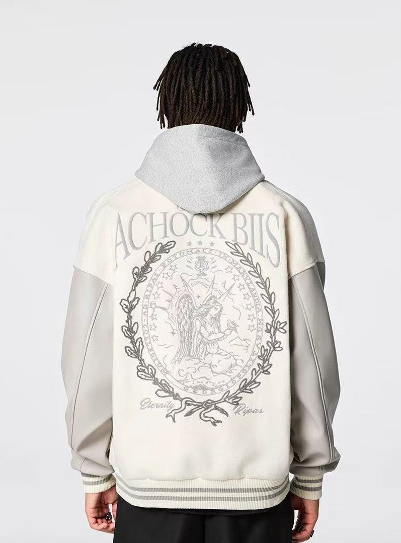 ACHOCK Logo Embroidered Bomber Jacket