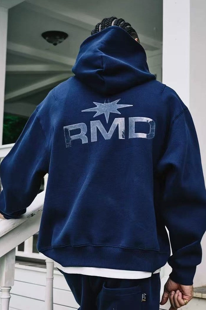 REMEDY Octagram Star Logo Print Hoodie