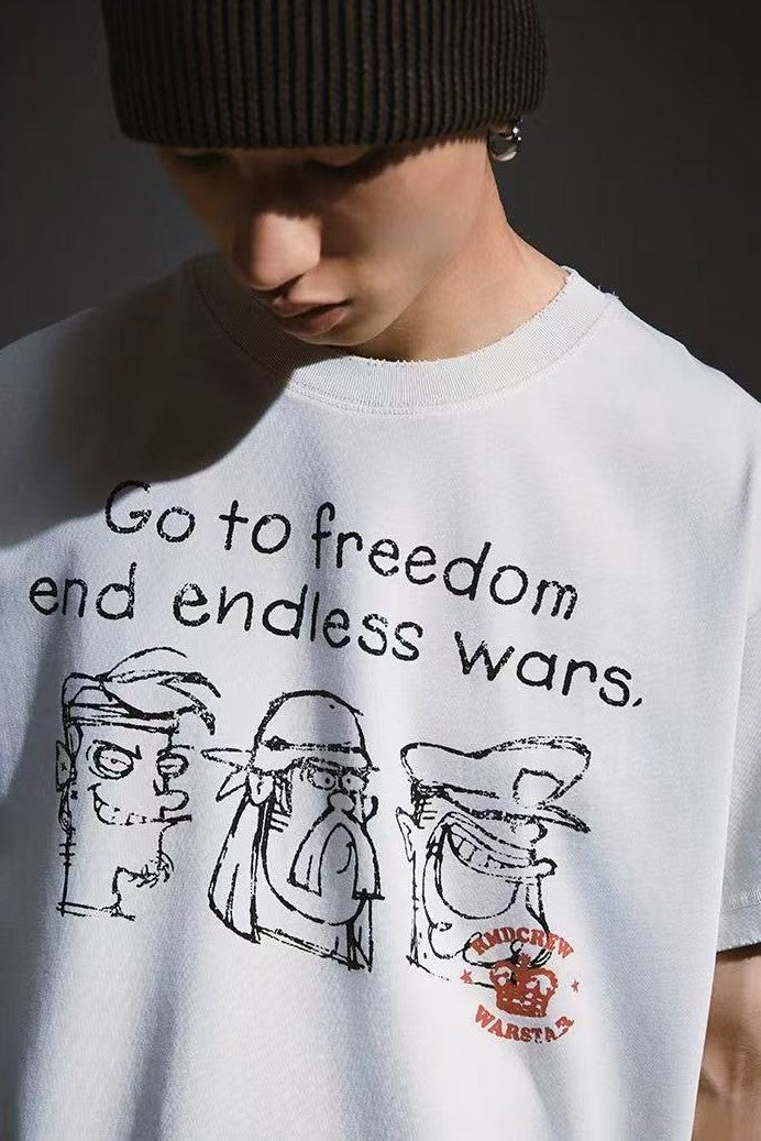 REMEDY Anti-war Short-sleeved T-shirt