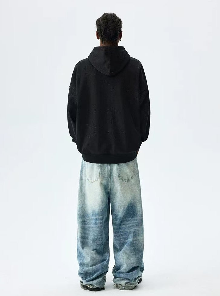 MEDM Blue Glitter Moon Reflection Hoodie