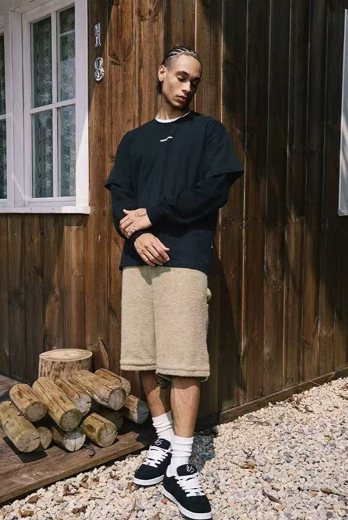 REMEDY Fake Two Piece Waffle Long-sleeve Tee