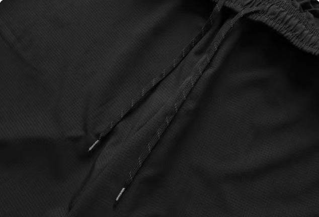 WASSUP Checkered Running Shorts