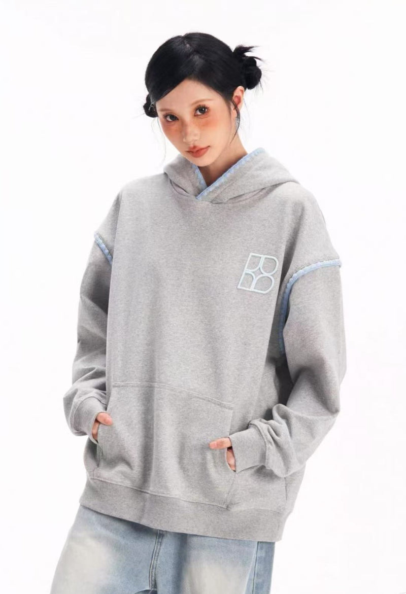 BIPOLAR Three-dimensional Shell Embroidered Hoodie