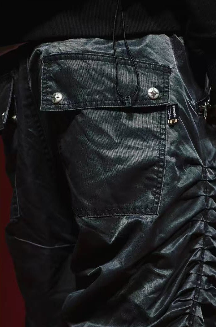 REMEDY Pleated Zipper Casual Trousers