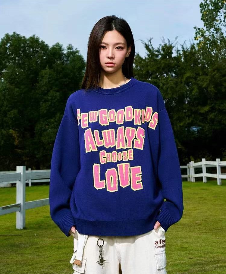 AFGK Logo Lettered Wool Sweater