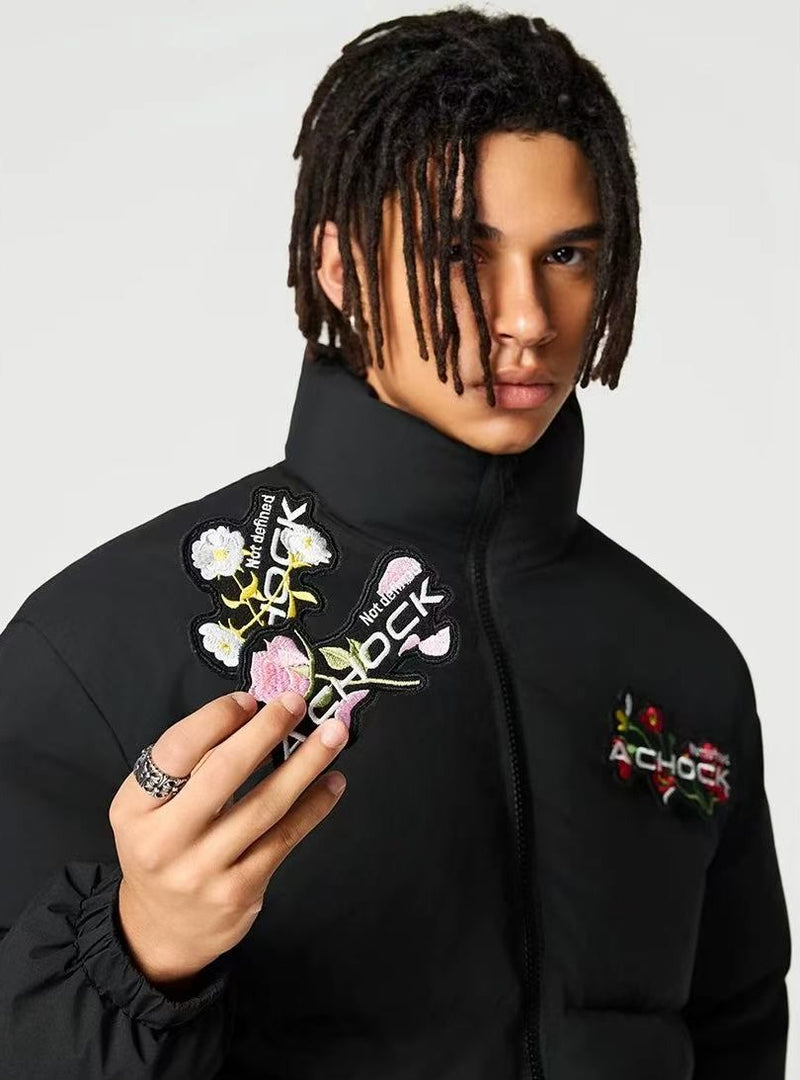 ACHOCK Logo Design Velcro Down Jacket