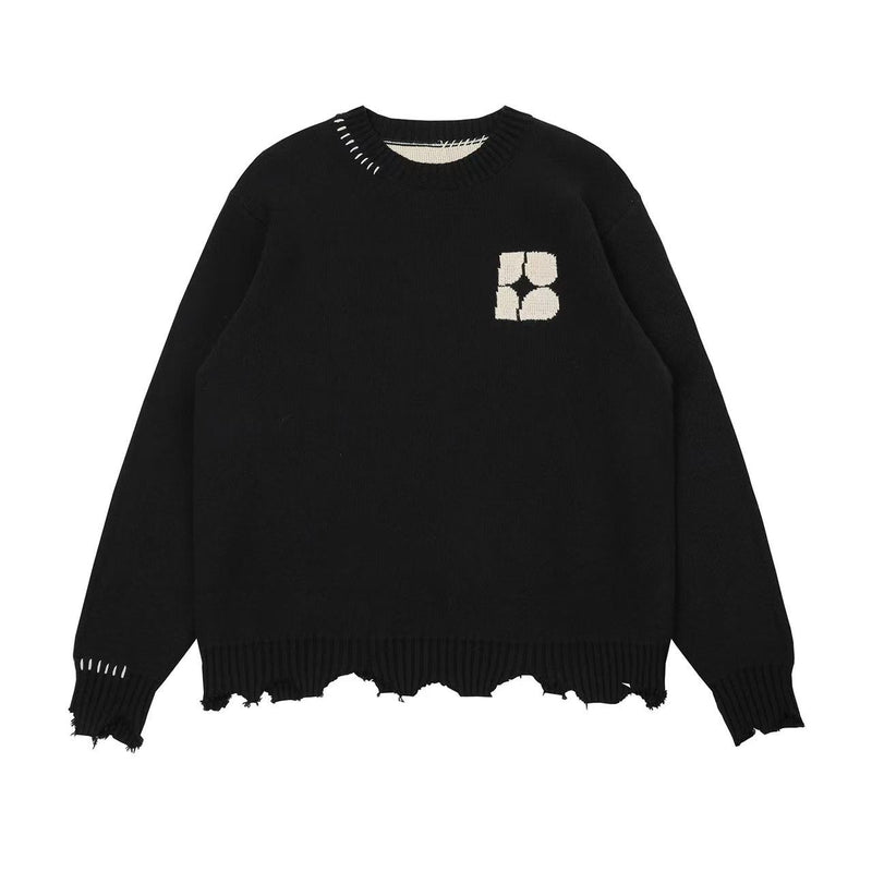 BIPOLAR Basic Destruction Pullover Sweater