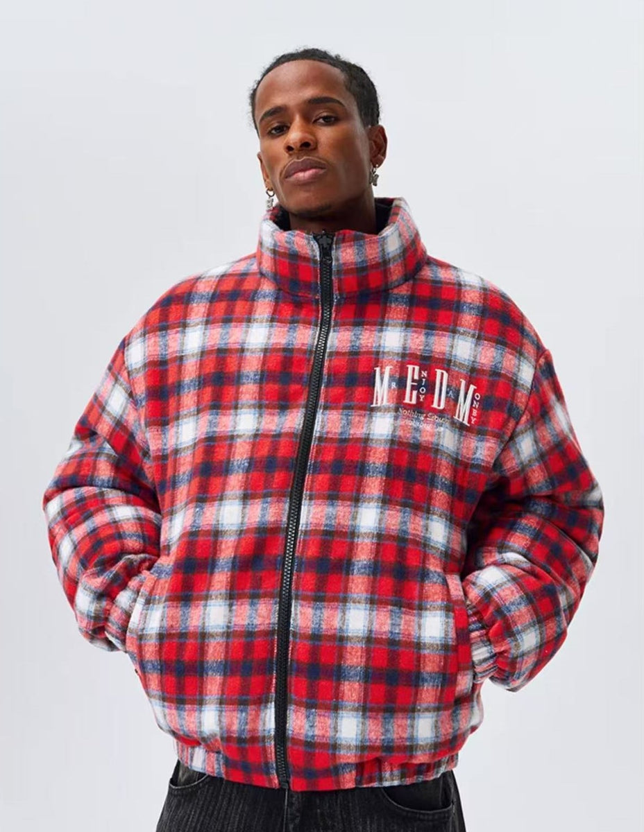 MEDM Plaid Double Sided Down Jacket