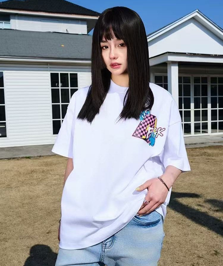 AFGK Parody MTV Embroidered Short sleeves T-shirt