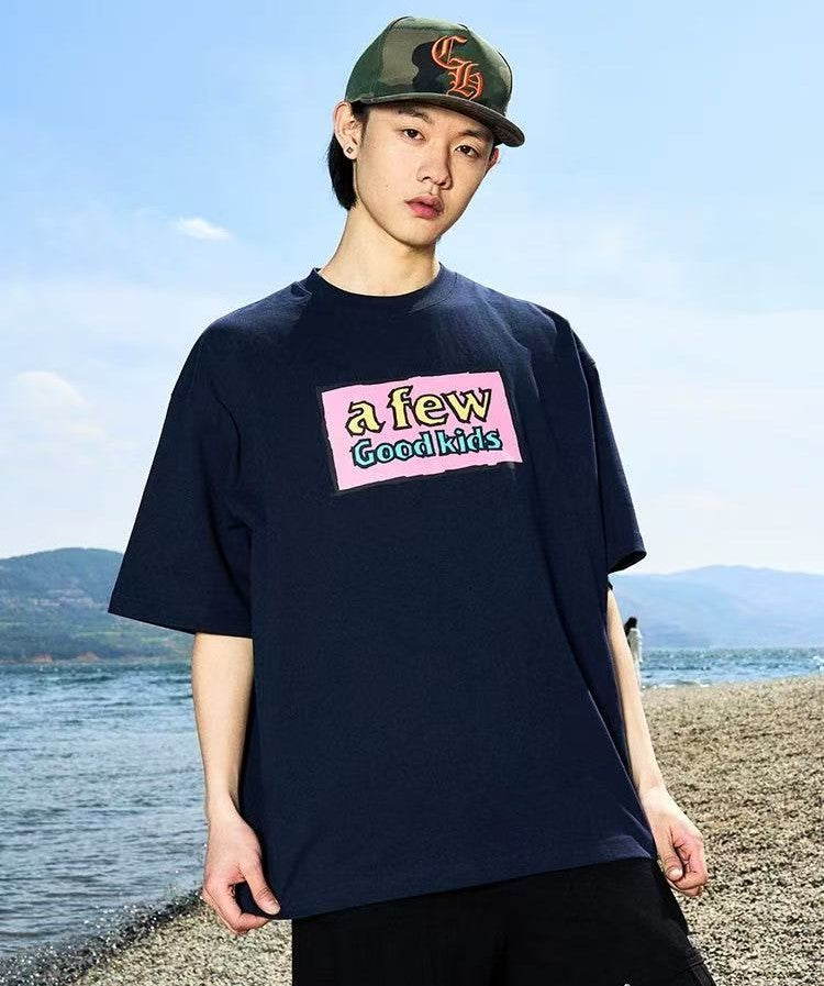 AFGK Graffiti Print Short-sleeve T-shirt