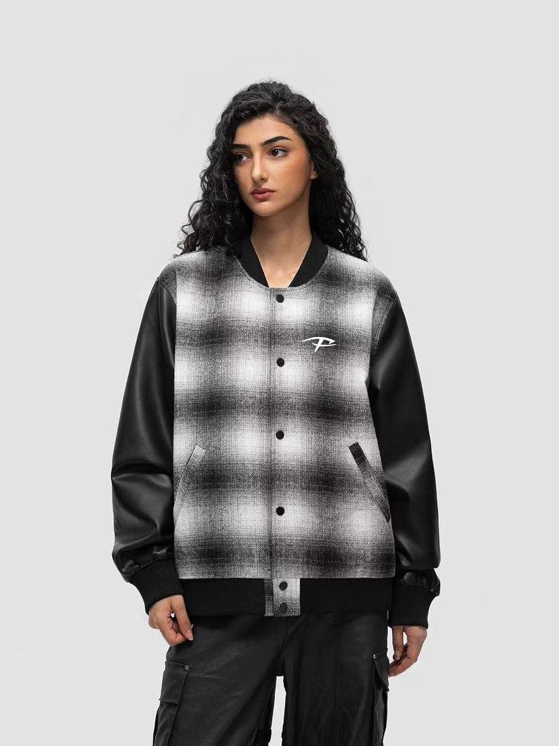 FDR Plaid Baseball Jacket