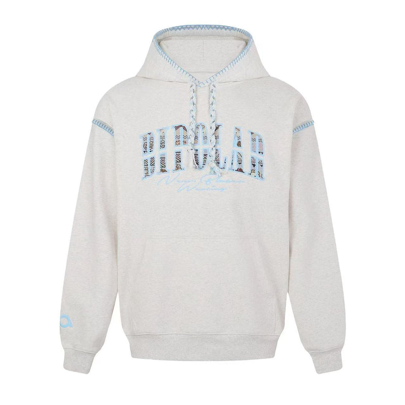 BIPOLAR Ethnic Style Woven Patchwork Hoodie
