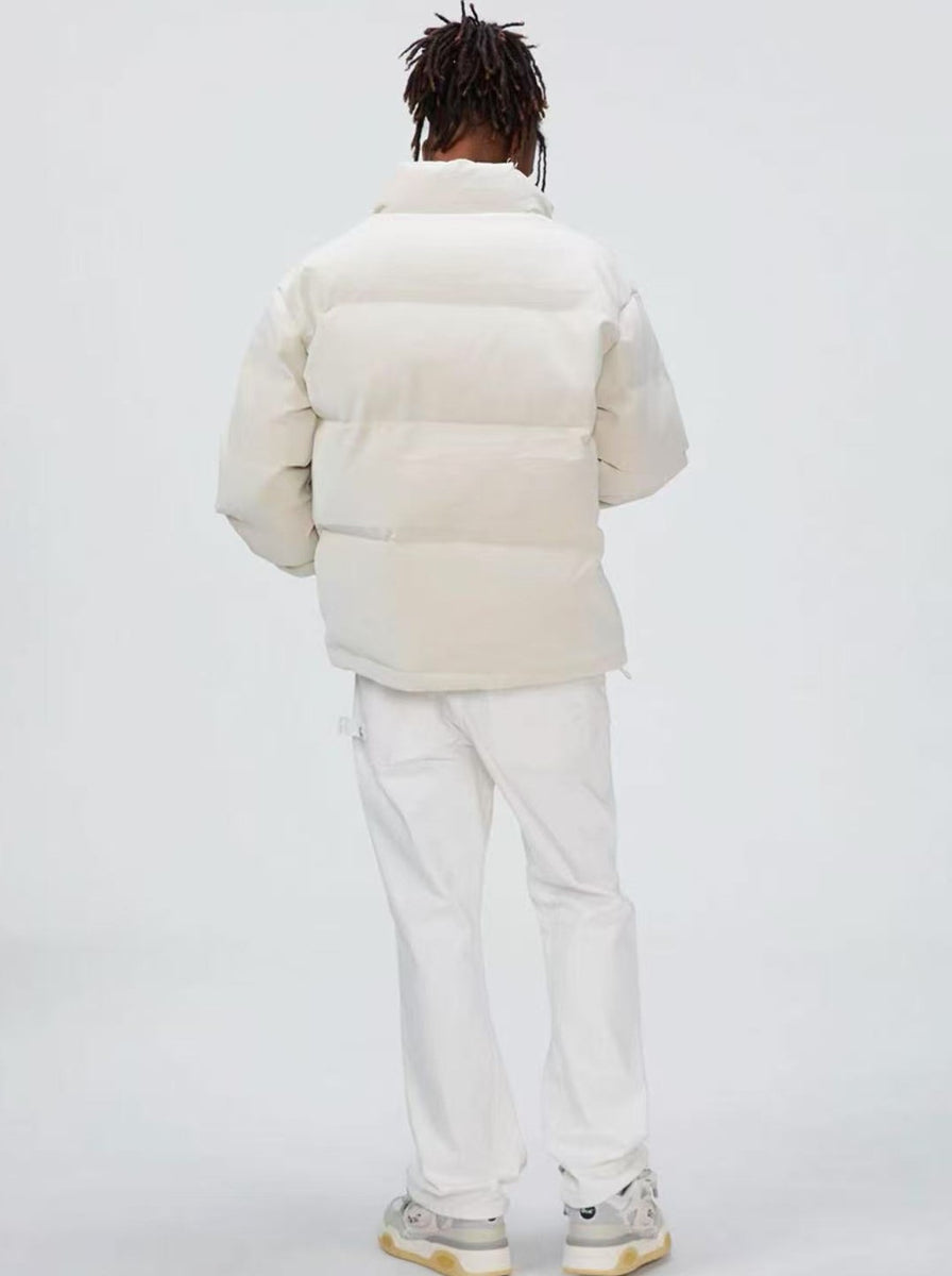 BIPOLAR Crocodile Pattern Metal Logo Cotton Jacket