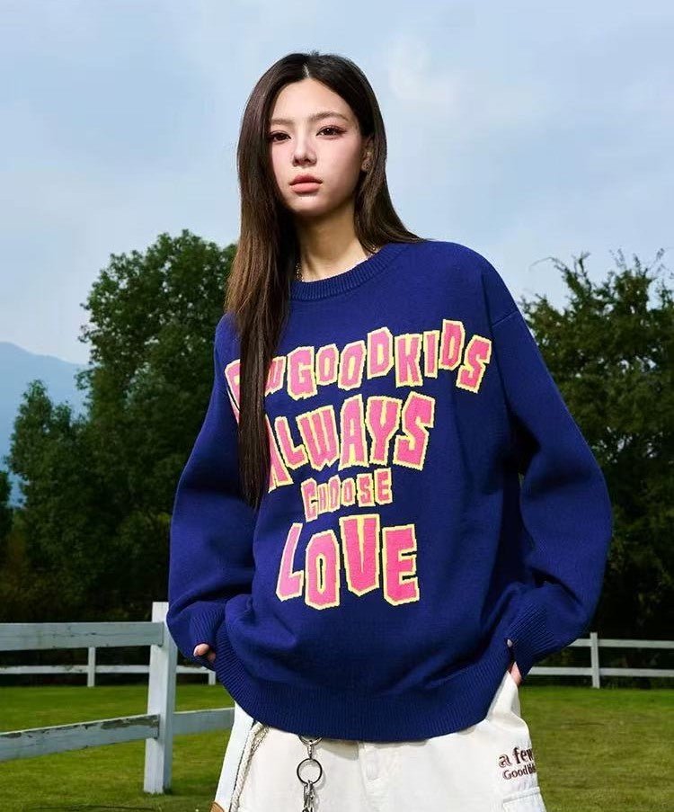 AFGK Logo Lettered Wool Sweater