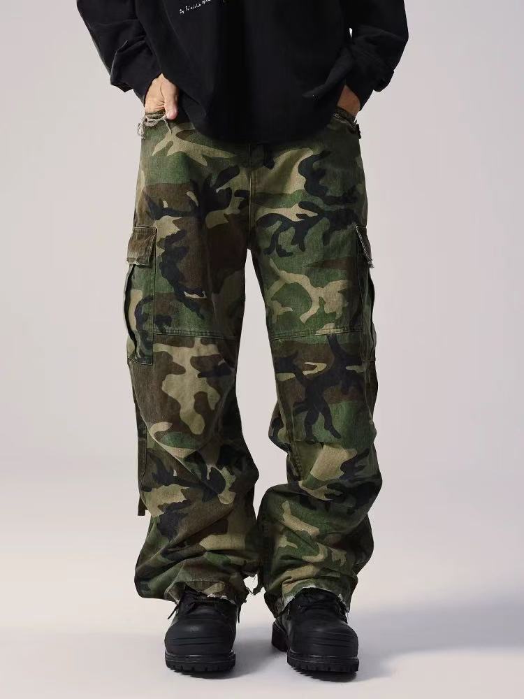 REMEDY Retro Patchwork Camouflage Pants