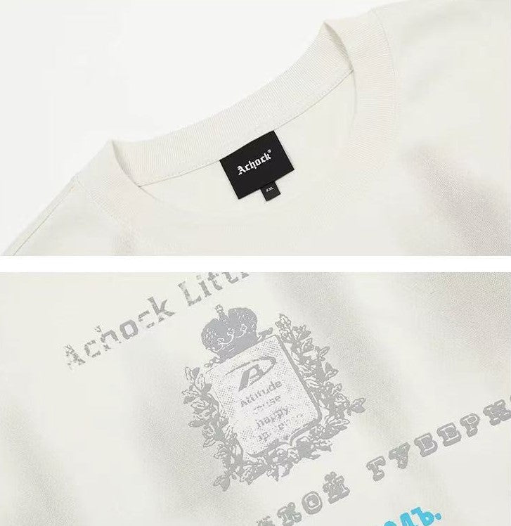 ACHOCK Washed Distressed and Dirty Craft T-shirt