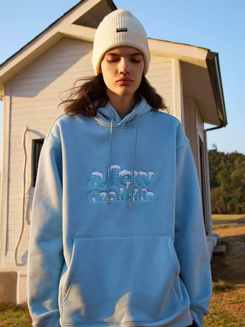 AFGK Snow Series Embroidered Hoodie