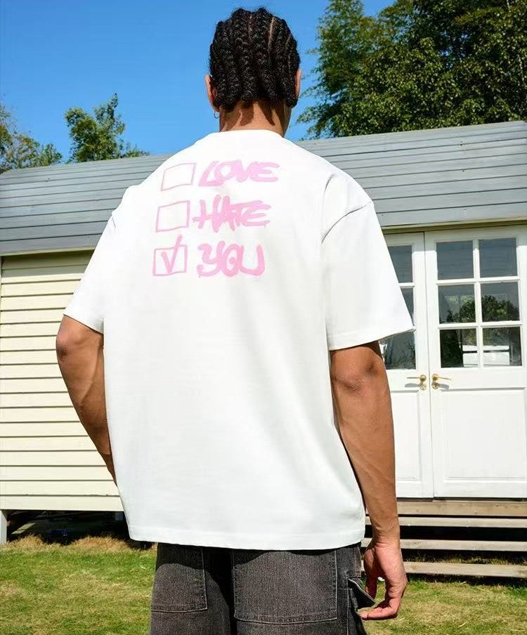 AFGK Love Hate Multiple Choice Short-Sleeve T-Shirt