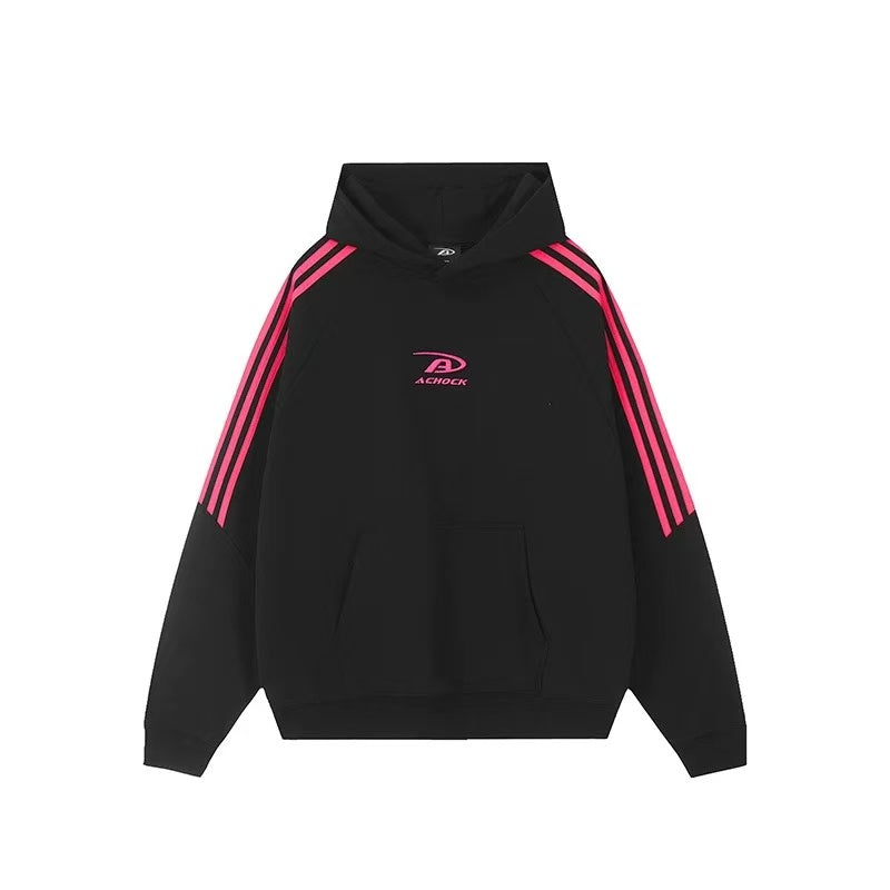 ACHOCK Stitching Printed Hoodie