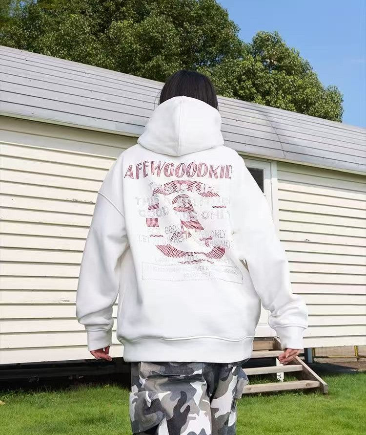 AFGK Hot Drill Contrasting Color Hoodie